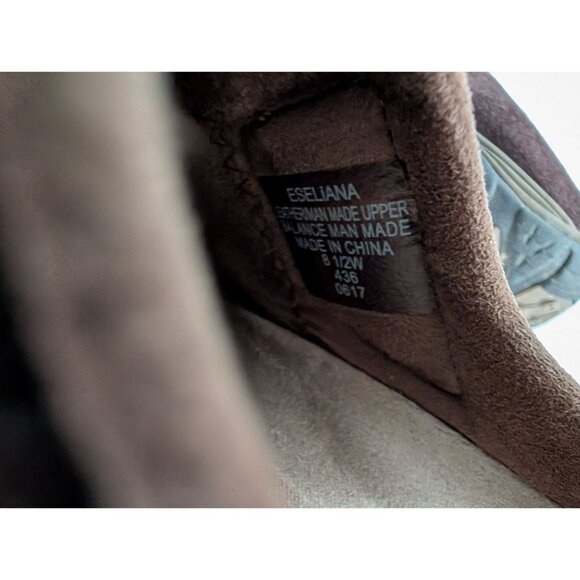 Easy Spirit Eselliana Brown Suede Slip-On Clogs Womens 8.5 W Comfort Shoes - Picture 5 of 5